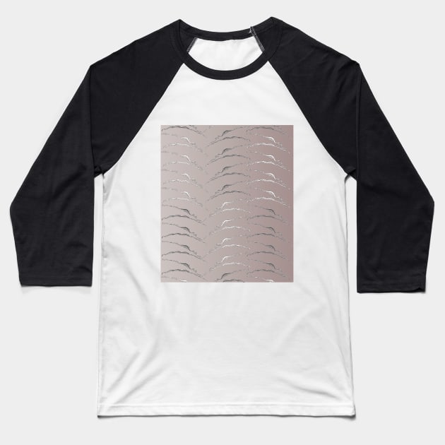 African Zebra Stripes Baseball T-Shirt by Kotton